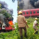 Fire in Train