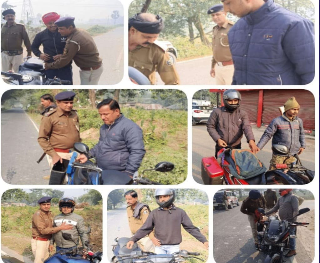पूर्णिया पुलिस की कड़ी कार्रवाई – जिलेभर में वाहन जांच अभियान, संदिग्धों पर पैनी नजर