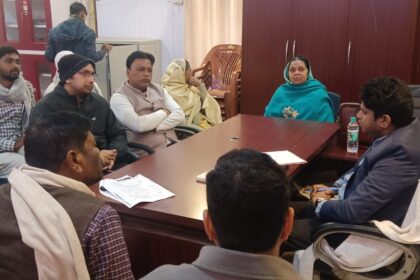 rupouli-nagar-panchayat-review-meeting-shaheed-smarak-development
