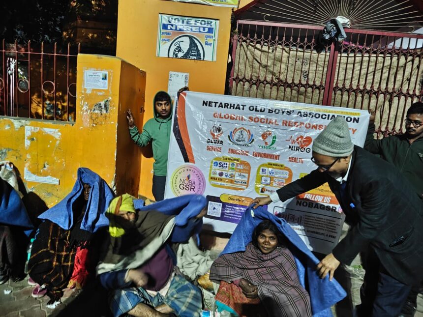 Noba GSR Cold Relief Distribution Service – Distribution of blankets to the needy