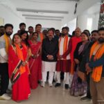 Industry and Road Construction Minister Dr. Dilip Kumar Jaiswal was given a grand welcome under the leadership of National President Ashish Goswami.