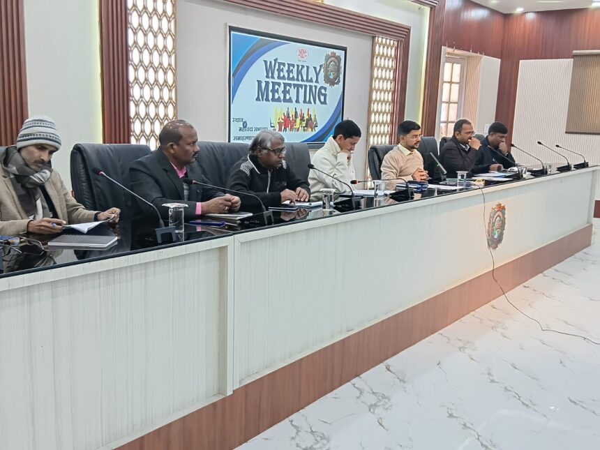 purnia-dm-weekly-review-meeting-development-schemes