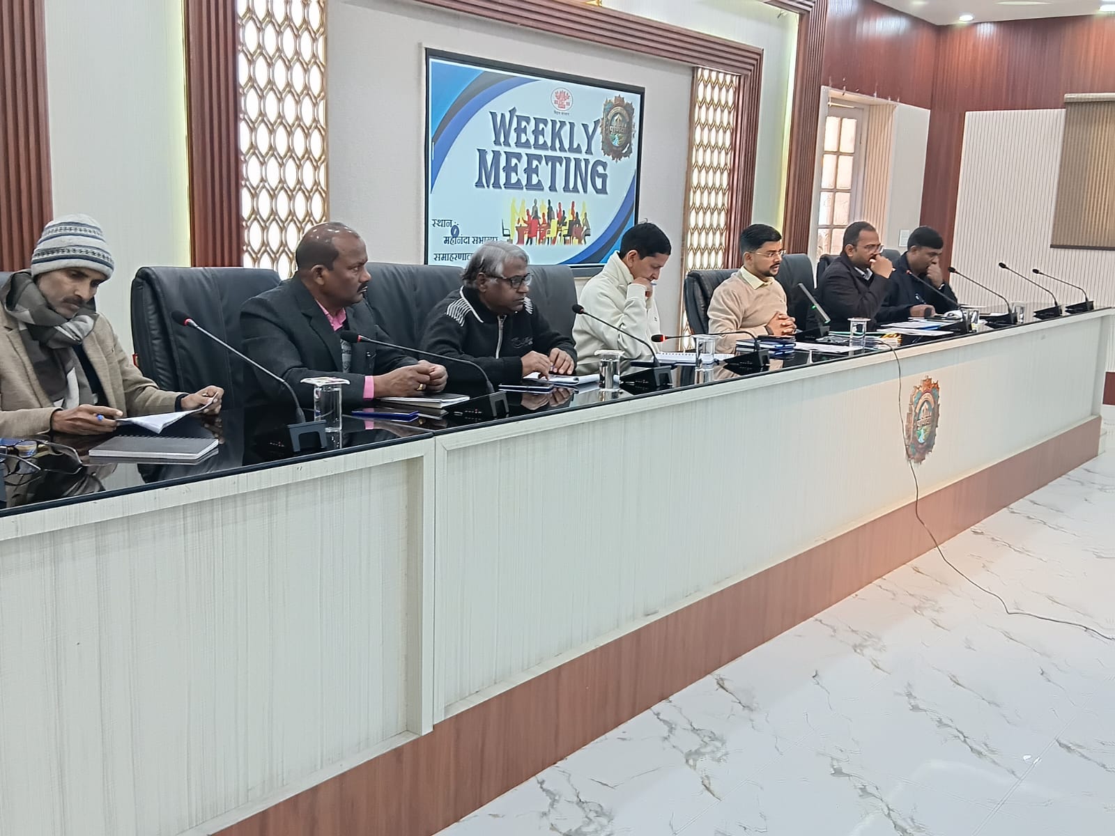 purnia-dm-weekly-review-meeting-development-schemes