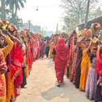 Women participating in the procession