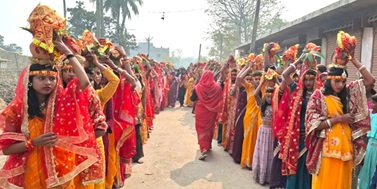 Women participating in the procession