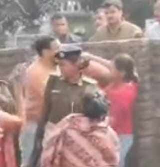 The safety of female students is paramount: Construction of the boundary wall of Purnia Women's College continues, and the CO is accused of pushing a woman.