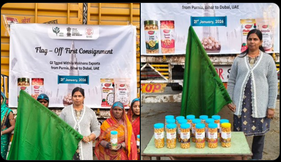 purnia-mithila-makhana-export-dubai-piyush-goyal-chahek-food