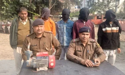 banmankhi-police-motor-theft-four-arrested