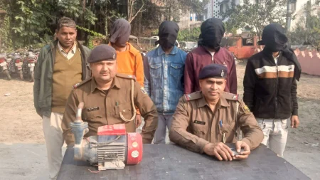 banmankhi-police-motor-theft-four-arrested