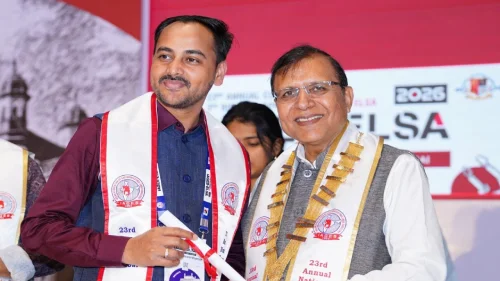 Dr. Tarakeshwar Kumar awarded three fellowships at the IAGES–ELSA 2026 conference in Mumbai